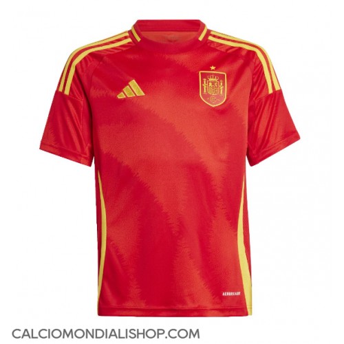 Maglie da calcio Spagna Prima Maglia Europei 2024 Manica Corta